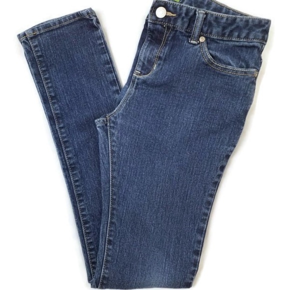 Old Navy Dark Wash Super Skinny Stretch Denim Jeans Girls Size 14 Regular - Picture 4 of 9